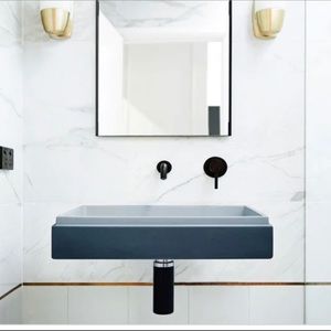 Nood Stepp Ceramic Sink Basin - copan blue